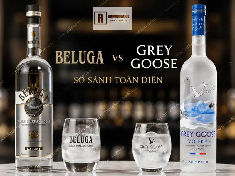 So sánh Vodka Beluga và Grey Goose theo chuyên gia