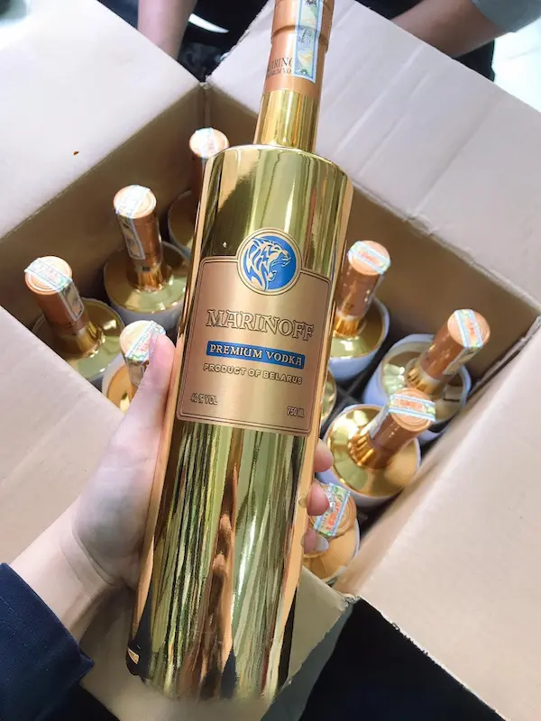 Vodka Marinoff Premium Vodka Marinoff Premium quy cách 12 chai/thùng