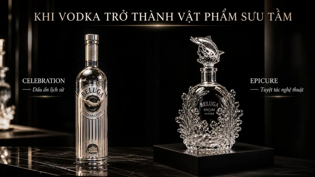 Beluga Celebration và Beluga Epicure by Lalique dành cho quà tặng và sưu tầm cao cấp
