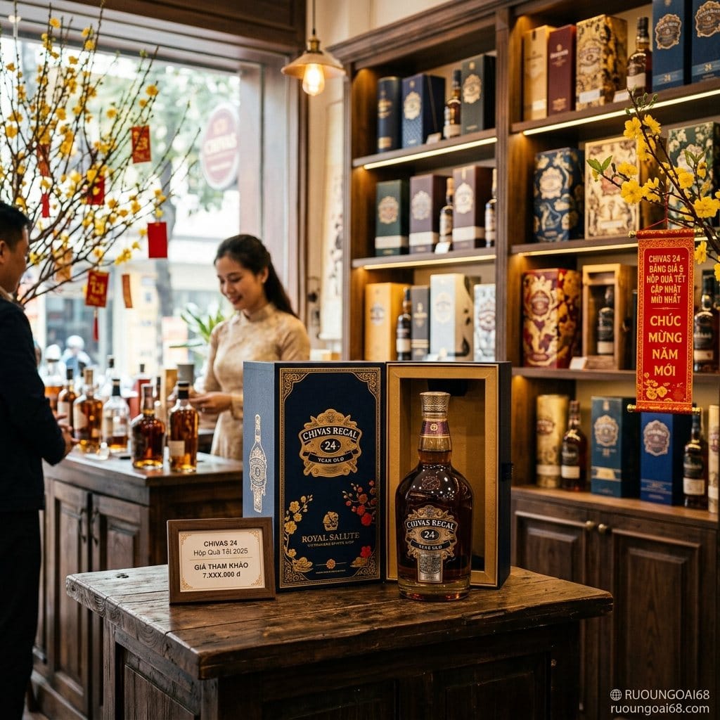 Chivas 24 Giá Bao Nhiêu? Cập Nhật Bảng Giá & Hộp Quà Tết