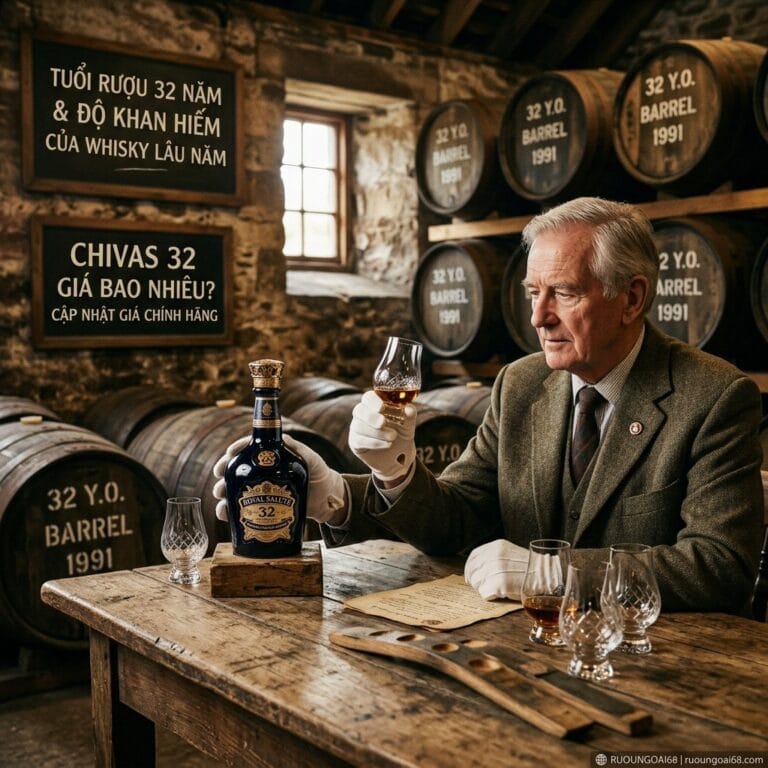 Chivas 32 Giá Bao Nhiêu? Cập Nhật Giá Chính Hãng Tuổi rượu 32 năm và độ khan hiếm của whisky lâu năm