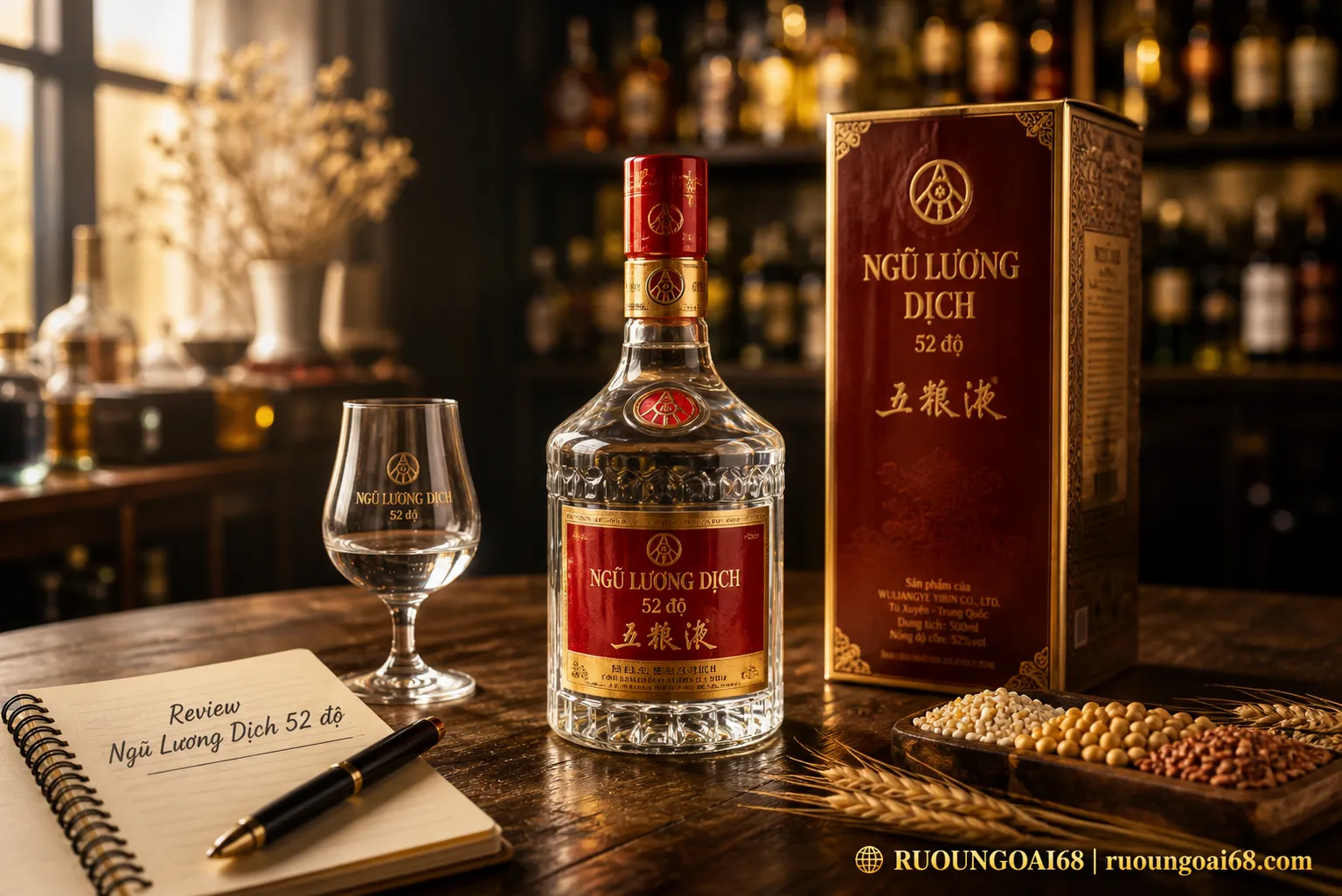 Review Ngũ Lương Dịch 52 độ - Bạch tửu cao cấp Trung Quốc Review Ngũ Lương Dịch 52 độ