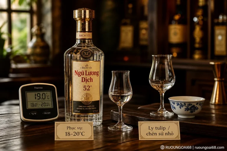 Review Ngũ Lương Dịch 52 độ - Bạch tửu cao cấp Trung Quốc Cách thưởng thức Ngũ Lương Dịch 52 độ