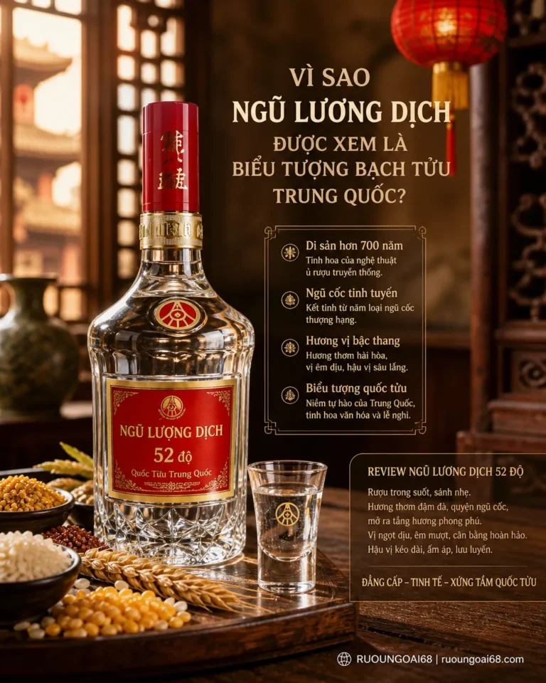 Review Ngũ Lương Dịch 52 độ - Bạch tửu cao cấp Trung Quốc Review Ngũ Lương Dịch 52 độ, giải thích và tư vấn