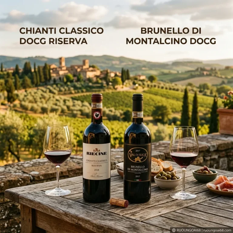 Chianti Classico và Brunello di Montalcino thể hiện cá tính Tuscany
