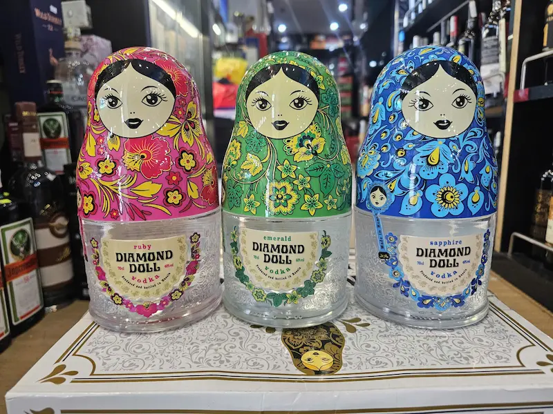 5 mẫu Vodka búp bê Nga Diamond Doll