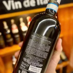 Rượu Vang Đỏ Cavallo Valor Primitivo di Manduria DOC 2022 Nhãn sau chai rượu vang Cavallo Valor Primitivo di Manduria 2022