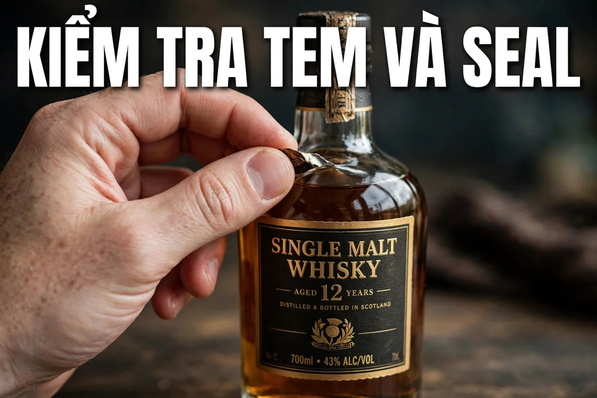 Mua Chivas 18 ở đâu uy tín? Cách chọn shop chính hãng Kiểm tra tem và seal chai Chivas 18