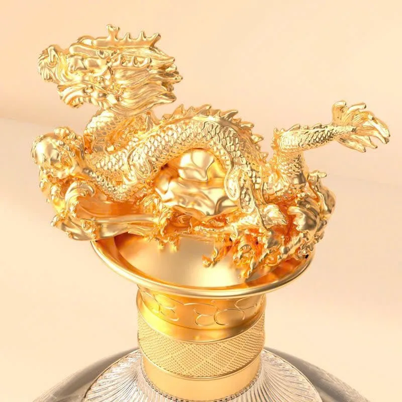 Rượu Ngũ Lương Dịch Kim Chi Ngọc Diệp Nắp chai rồng vàng Rượu Ngũ Lương Dịch Kim Chi Ngọc Diệp