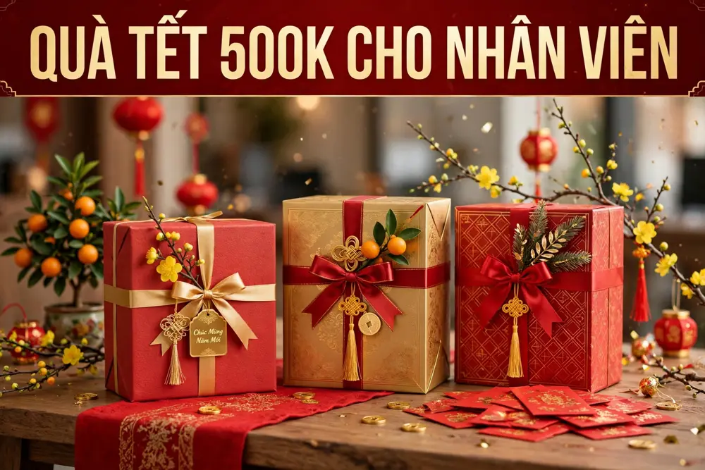 Quà Tết 500k cho nhân viên.