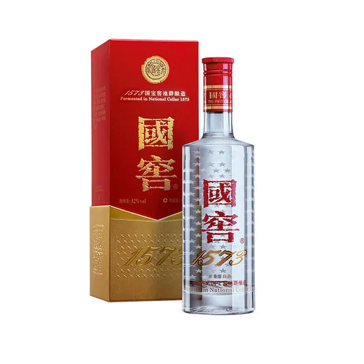 Rượu Guojiao 1573 52 Độ 500ml Chai và hộp rượu Guojiao 1573 bản cổ điển 52 độ