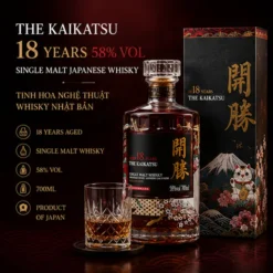 Rượu Kaikatsu 18 Years 58%