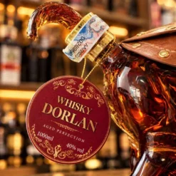 Rượu Linh Vật Dê Whisky Dorlan 2027 Tem nhãn Whisky Dorlan Aged Perfection 1000ml 40% vol