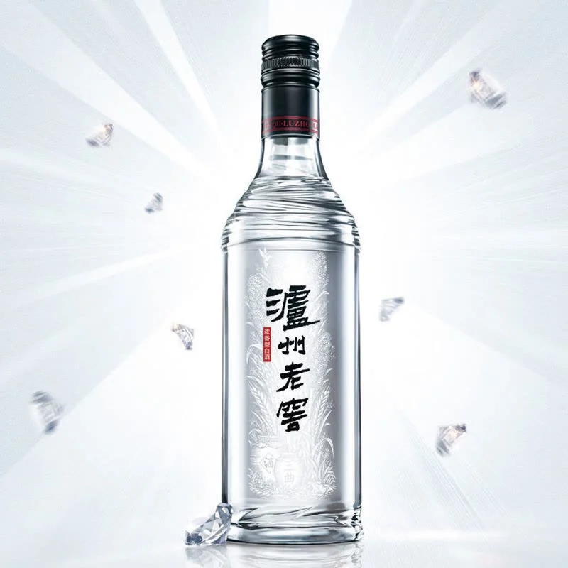 Rượu Luzhou Laojiao Heigai 42 Độ 500ml Chai rượu Luzhou Laojiao Heigai Hắc Cái thiết kế tối giản nắp đen