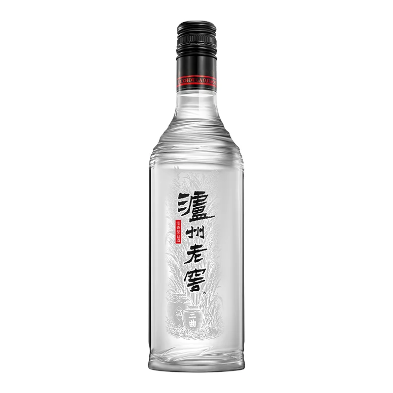 Rượu Luzhou Laojiao Heigai 42 Độ 500ml Thân chai khắc chìm họa tiết hầm rượu của Luzhou Laojiao Heigai 42 độ