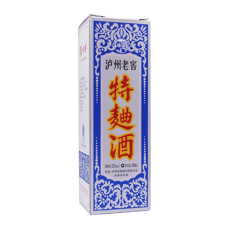 Rượu Luzhou Laojiao Tequ 60 52 Độ 500ml Hộp quà rượu Luzhou Laojiao Đặc Khúc 60 bản in rõ 52%vol 500ml