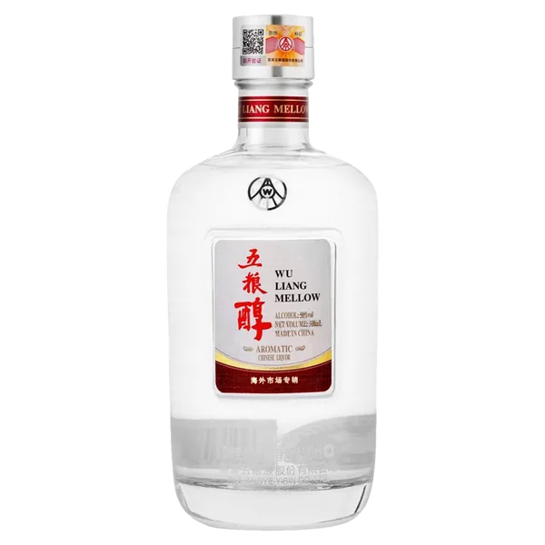 Chai rượu Wuliang Mellow Ngũ Lương Thuần 50 độ nhãn tiếng Anh bản xuất khẩu