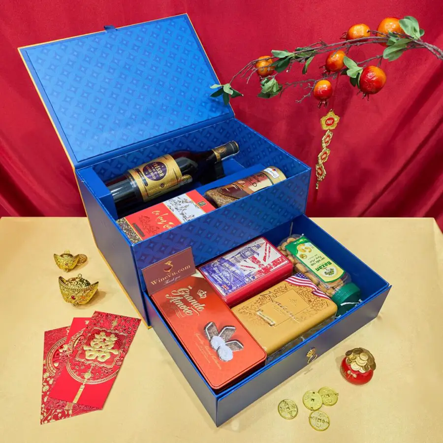 Set quà Tết rượu vang dưới 2 triệu gồm gì? Gợi ý 6 combo Hộp quà Tết rượu vang sang trọng dưới 2 triệu